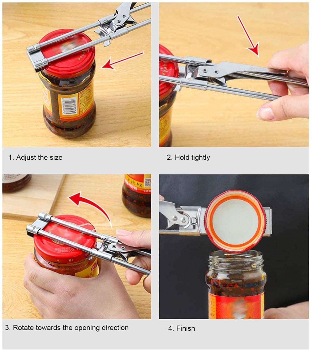 Master Opener Adjustable Jar & Bottle Opener - Image 2